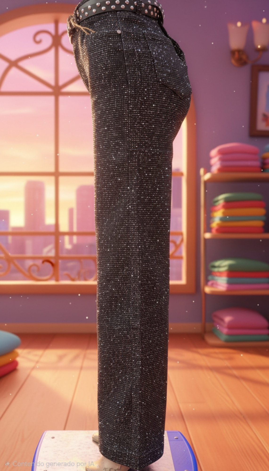 Jeans Elastizado con Strass - Imagen 4