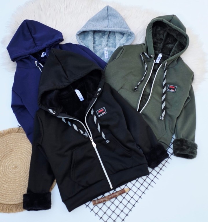 Campera Jersey C/piel Niño - Imagen 1