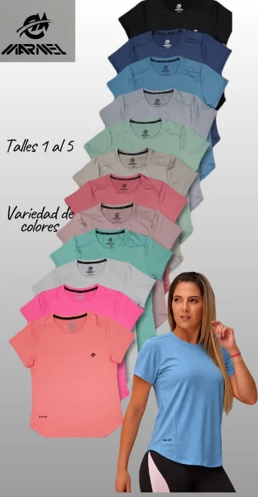 Remeras Dri -fit Dama Talles 1 al 5