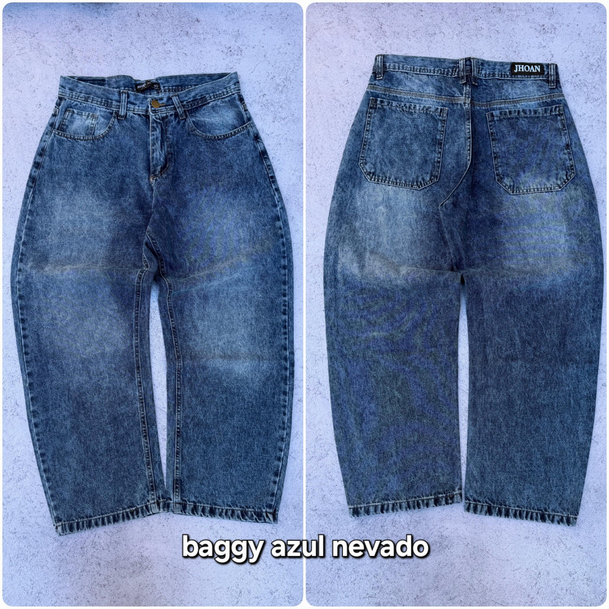 Baggy Azul Nevado con Localizado - Imagen 3