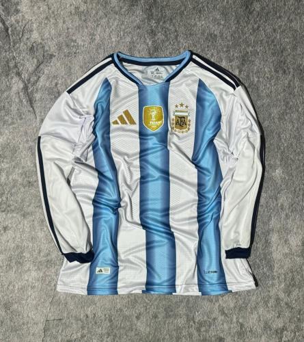 Camiseta Manga Larga Nacional Termoselado de Argentina Titular