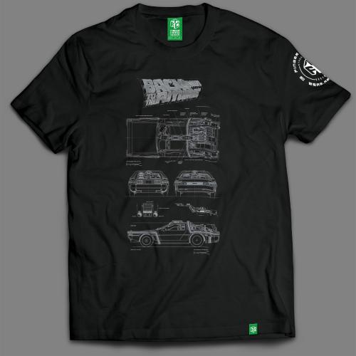 Remera Delorean de Volver al Futuro