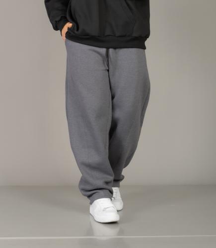 Pantalón Frisa Baggy + Recorte Gris Azulado