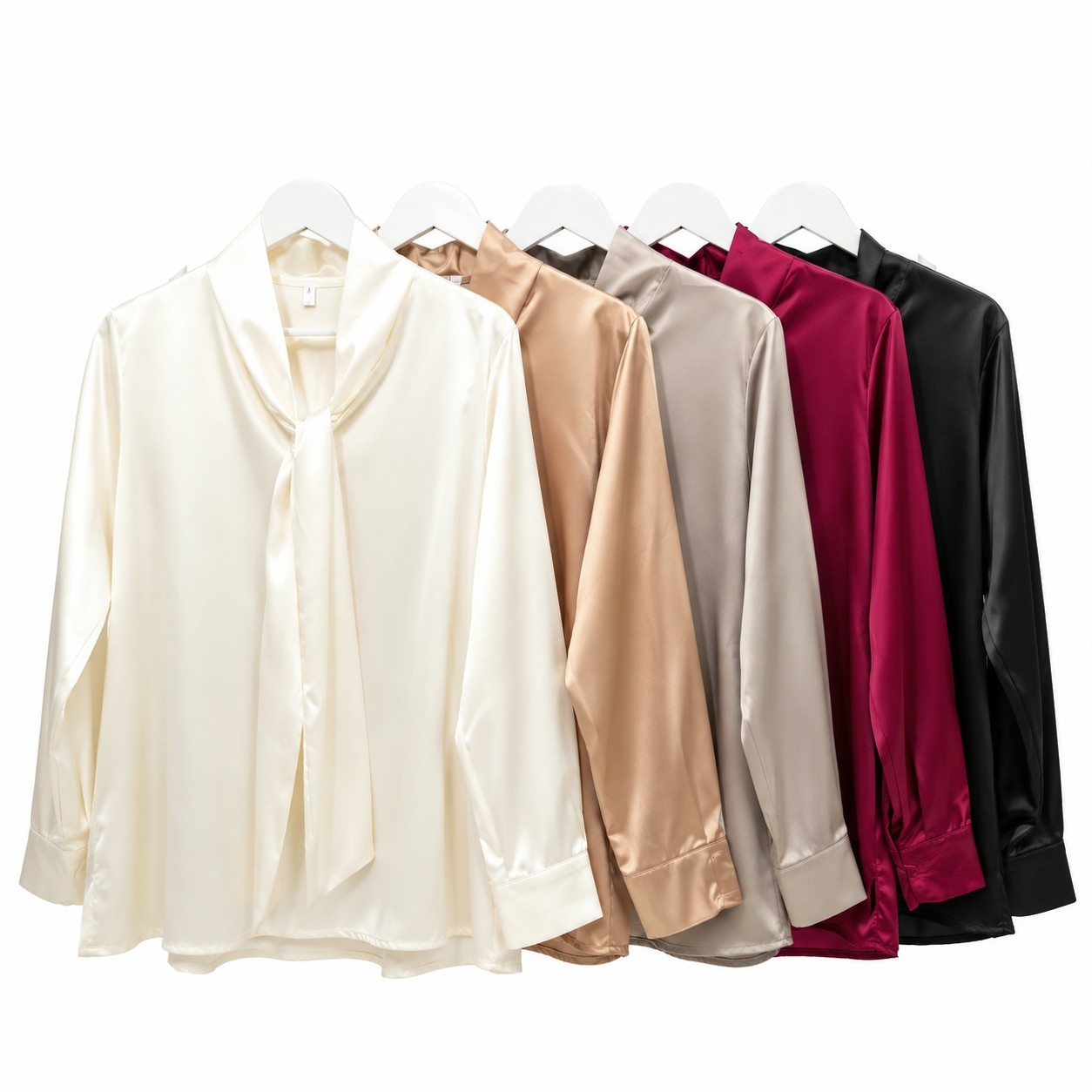 Blusa de Saten Corbata - Imagen 2