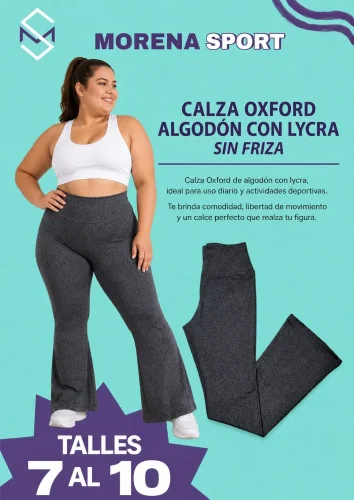Oxford Algodón con Lycra Talles Especiales
