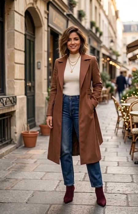 Trench de Gabardina Elastizada