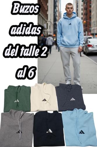 Buzo Adidas Frizado Bordado de Hombre