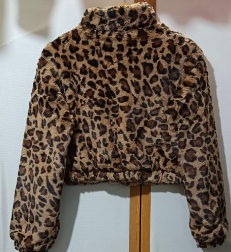 Campera Corta Reversible Animal Print