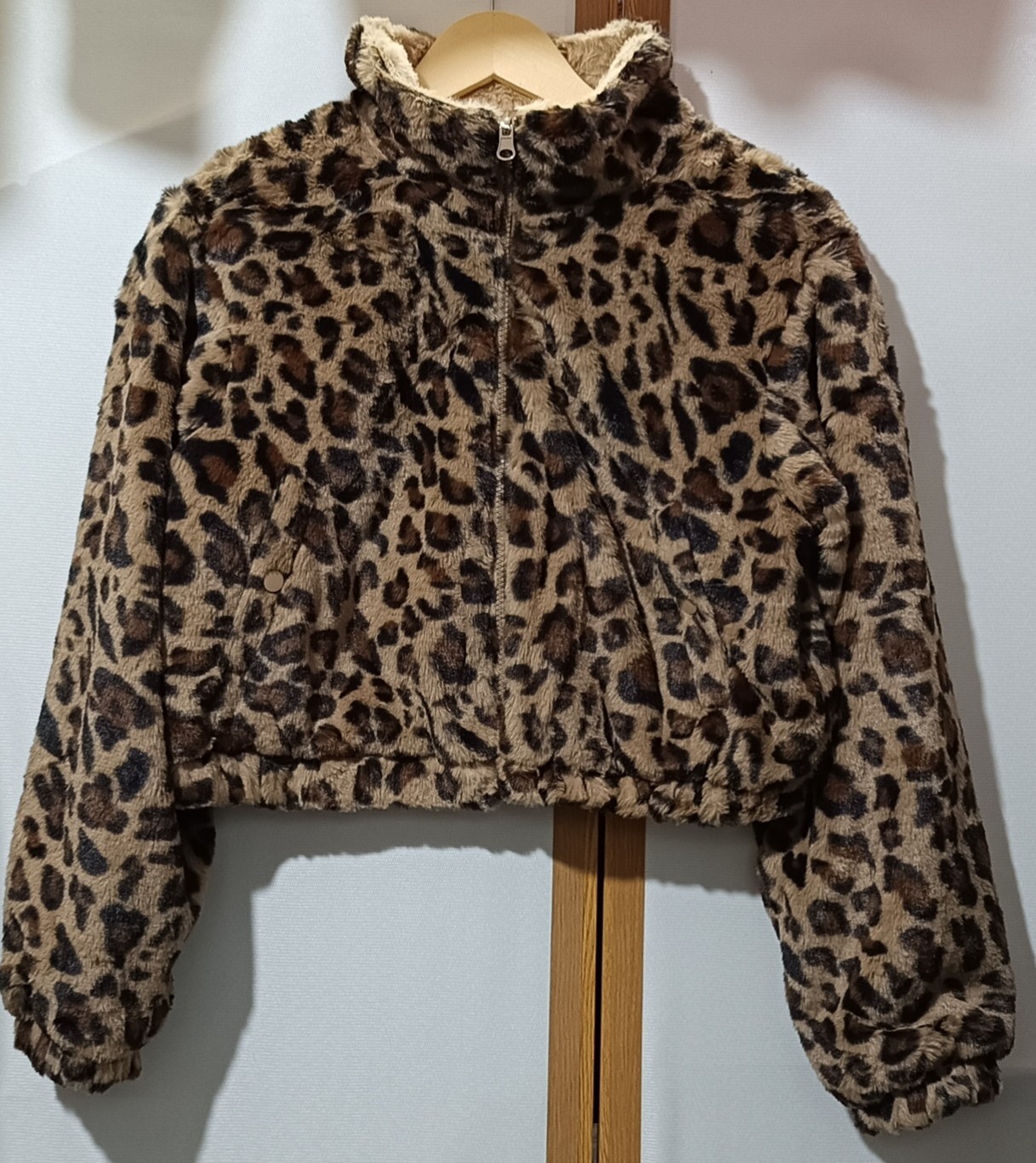 Campera Corta Reversible Animal Print - Imagen 2