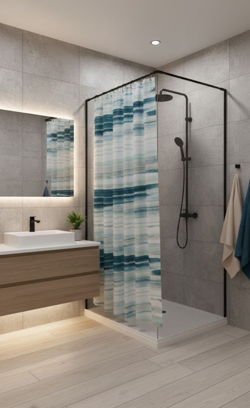 Cortina de Baño Teflonada - Imagen 2