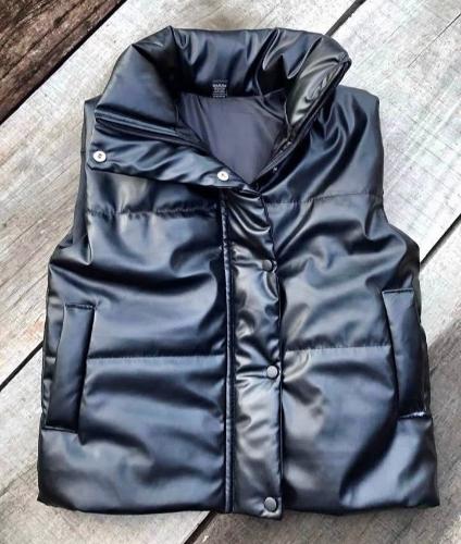 Chaleco Puffer Eco Cuero - Miniatura 2