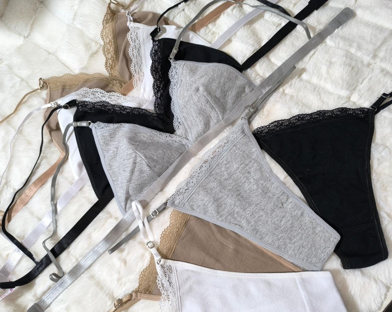 Conjunto Especiales con Aro de Algodón Lycra Peinado - Imagen 2