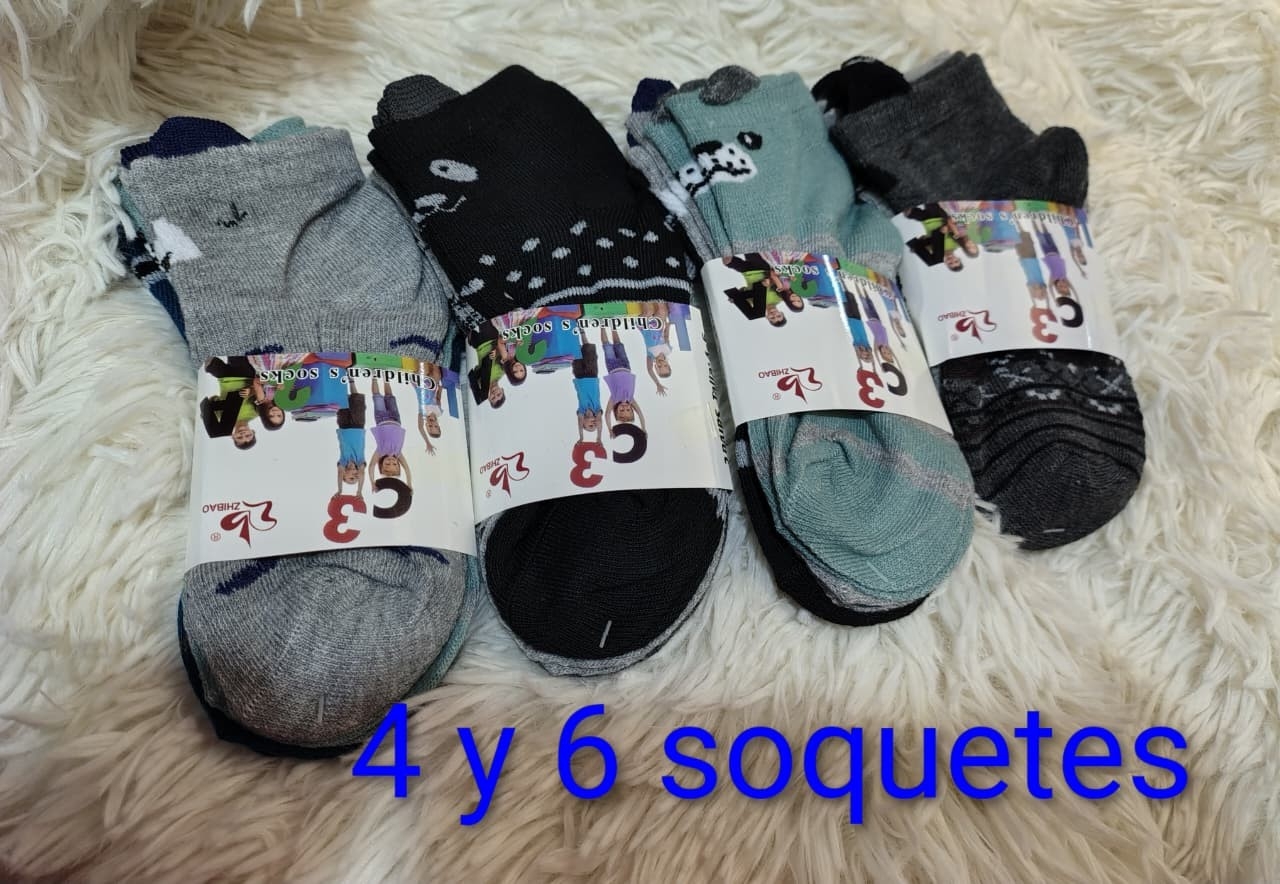 Medias Soquetes de Algodón de Niños - Imagen 2