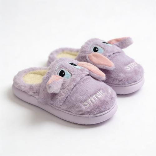 Pantuflas Invierno Mujer Stitch Importadas Plush Suaves Abrigadas Antideslizantes