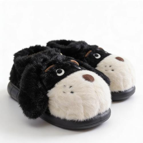 Pantuflas Mujer Importada Perrito Peluche Súper Abrigadas Antideslizantes Invierno