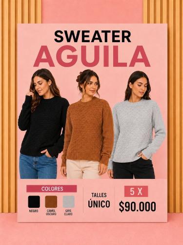 Pack Sweater Aguila 10 X $120.000