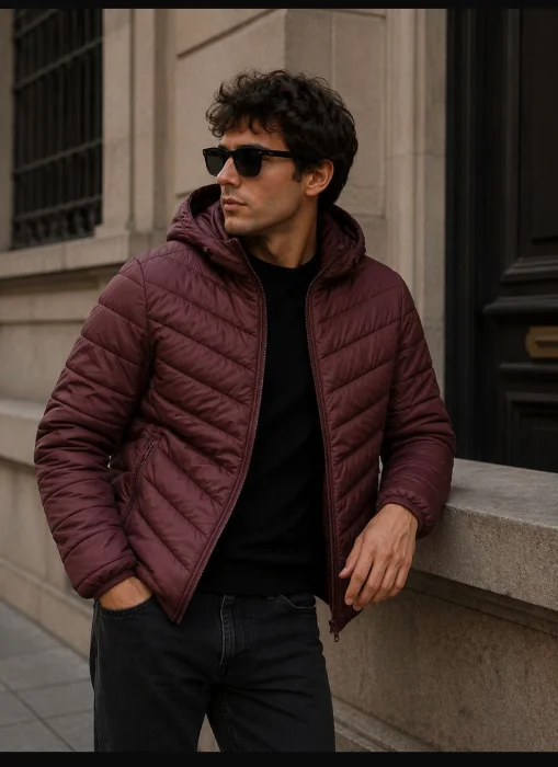 Campera Hombre Bordo