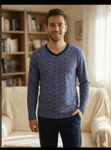 Pijama de Algodón de Hombre