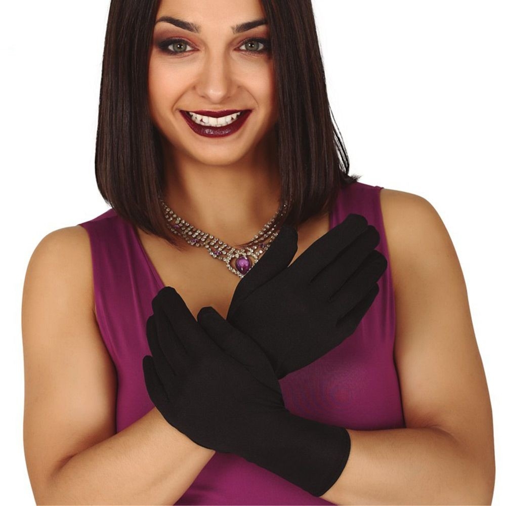 (art:gau1)guantes Dama Negros Adultos Unisex - Imagen 1