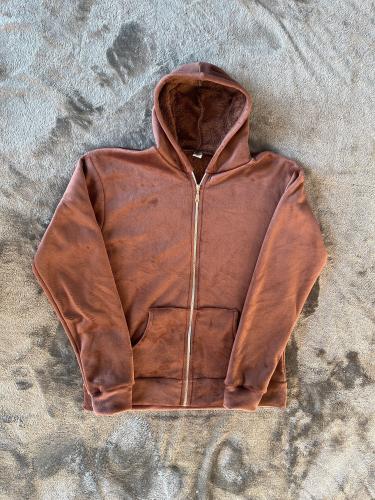 Campera de Plush con Piel