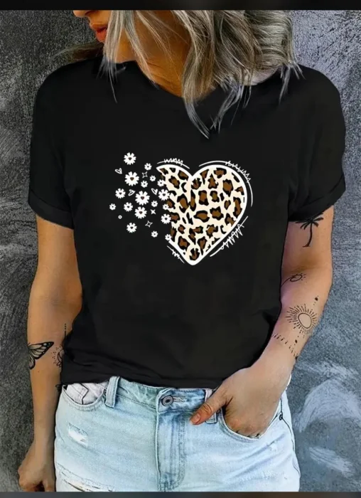 Remeras Algodón Estampado Dama