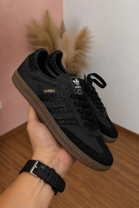 Zapatillas Samba sin Plataforma con Glitter Importadas Brasil