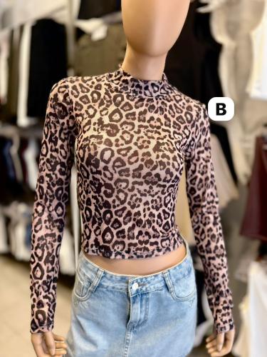 Remeras Animal Print Media Polera