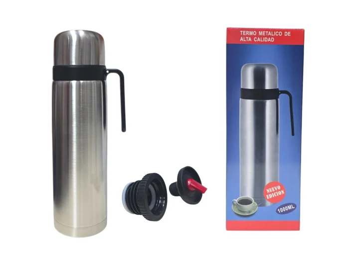 Termo Acero Inoxidable 1lts Manija Pico Cebador (t-218)