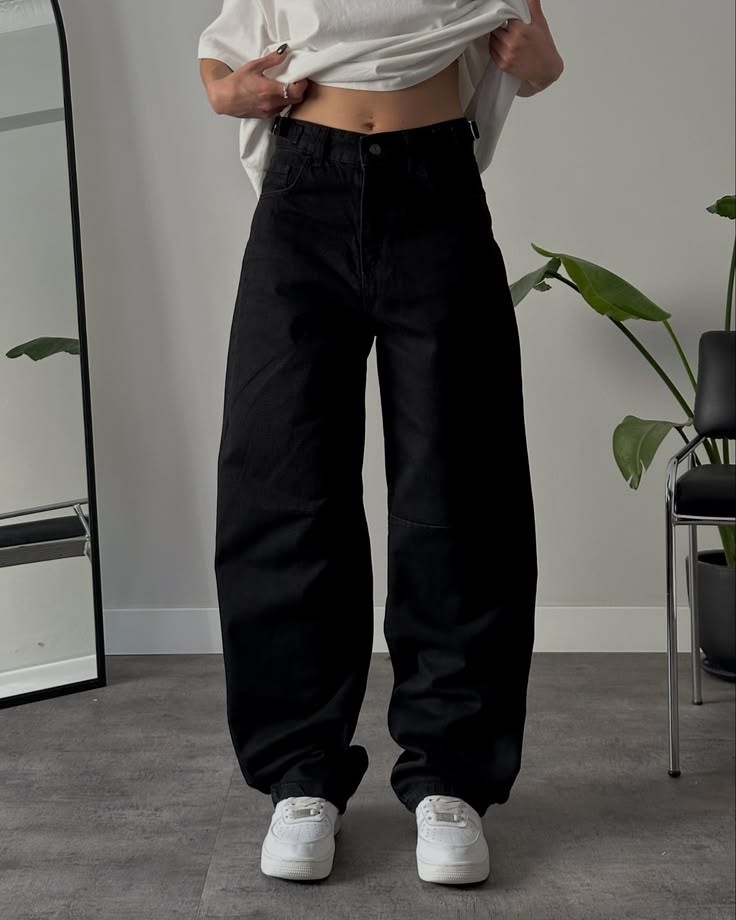 Baggy Negro Liso - Imagen 2
