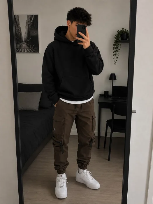 Pantalon Cargo con Frisa Yd