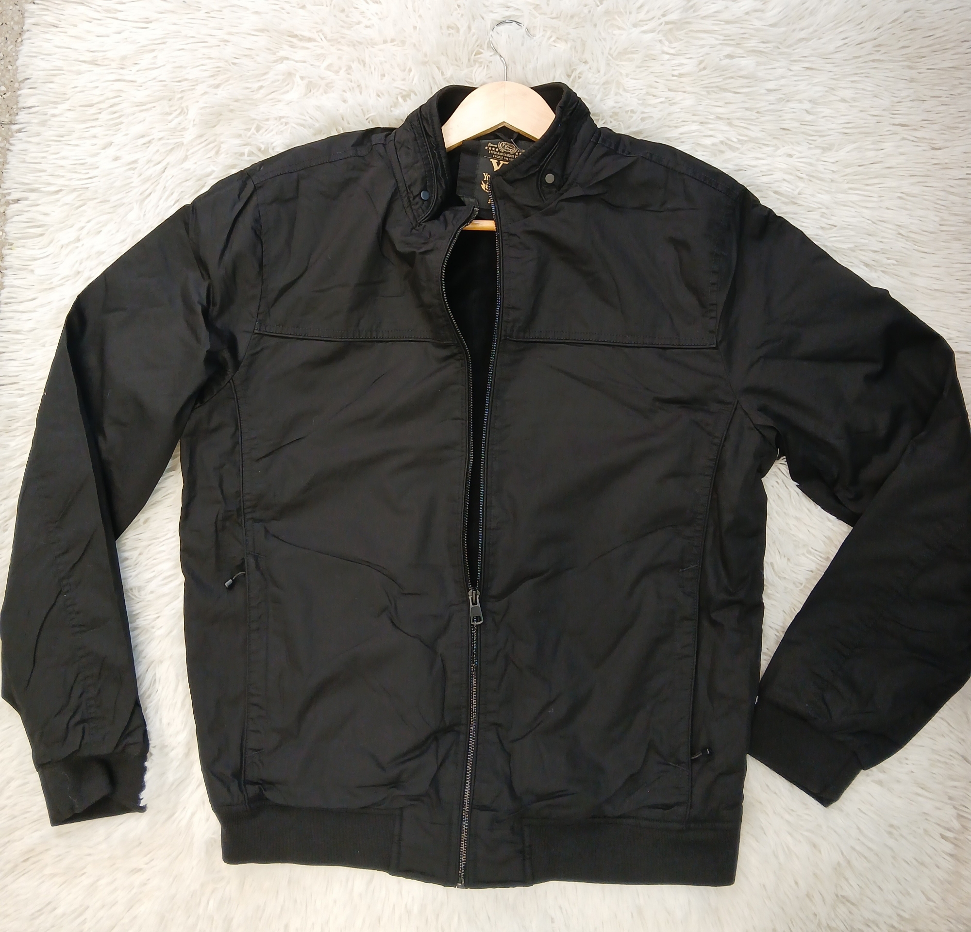 Campera Gabardina con Piel Cuello Moe Importado Yd New Collection - Imagen 3