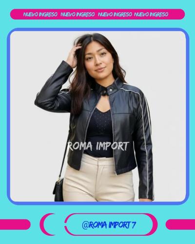Campera Engomada con Vivos.