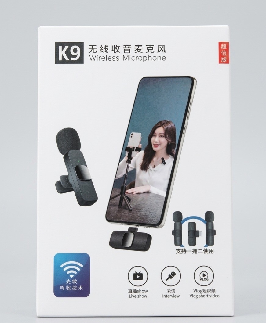 Micrófono Inalámbrico K9 Dual para Iphone y Android - Imagen 2