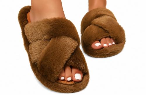 Pantuflas Enlazadas & Castorino / Pelo de Conejo - Miniatura 4