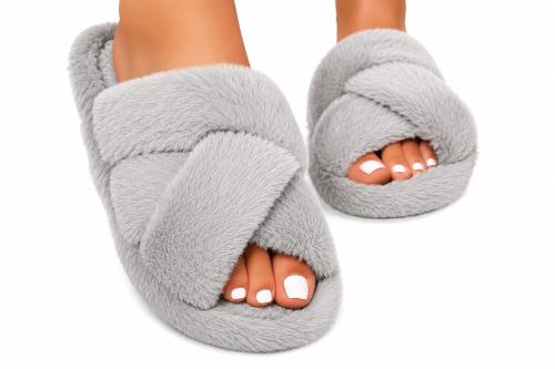 Pantuflas Enlazadas & Castorino / Pelo de Conejo - Miniatura 5
