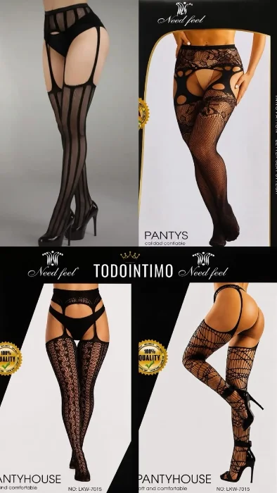 Media Panty Red Encaje