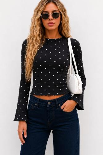 Remera Camiseta Lunares Polka Dot Manga Oxford Morley Importado - Miniatura 2