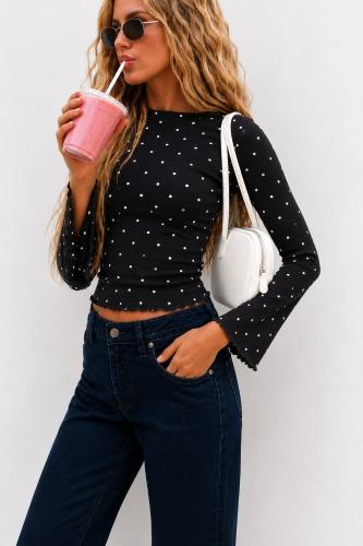 Remera Camiseta Lunares Polka Dot Manga Oxford Morley Importado - Miniatura 3