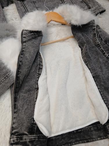 Campera de Jean con Piel Desmontable _ Timill - Miniatura 2