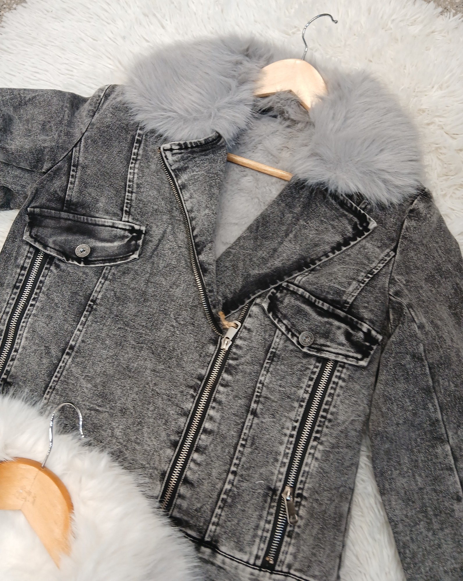 Campera de Jean con Piel Desmontable _ Timill - Imagen 3