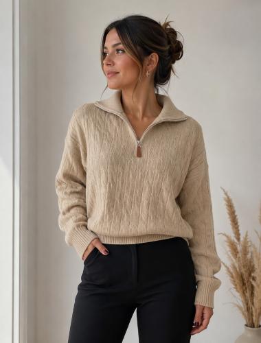 Sweters Media Polera con Cierre
