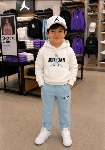 Conjunto Jordan Jersey con Piel
