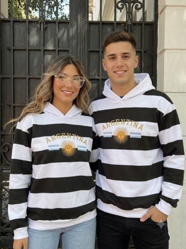Maxi Buzo de Argentina Frisa Peinada y Bordado