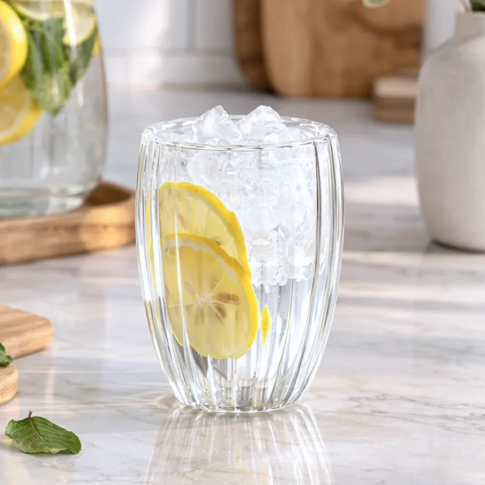 Vaso Acanalado Doble Capa 450cc - Cod: Sbk-cp34-4
