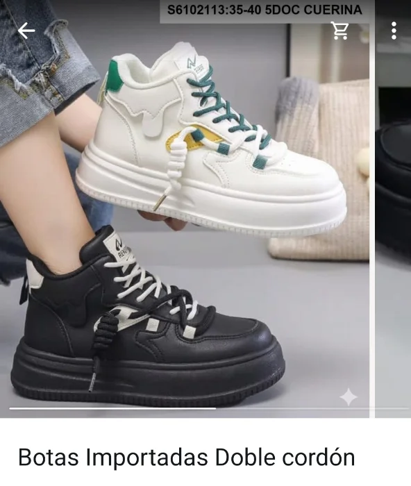 Botas Importadas  Doble Cordon