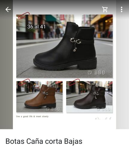 Botas Caña Corta Bajas