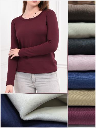 Camiseta Básica de Modal con Plush