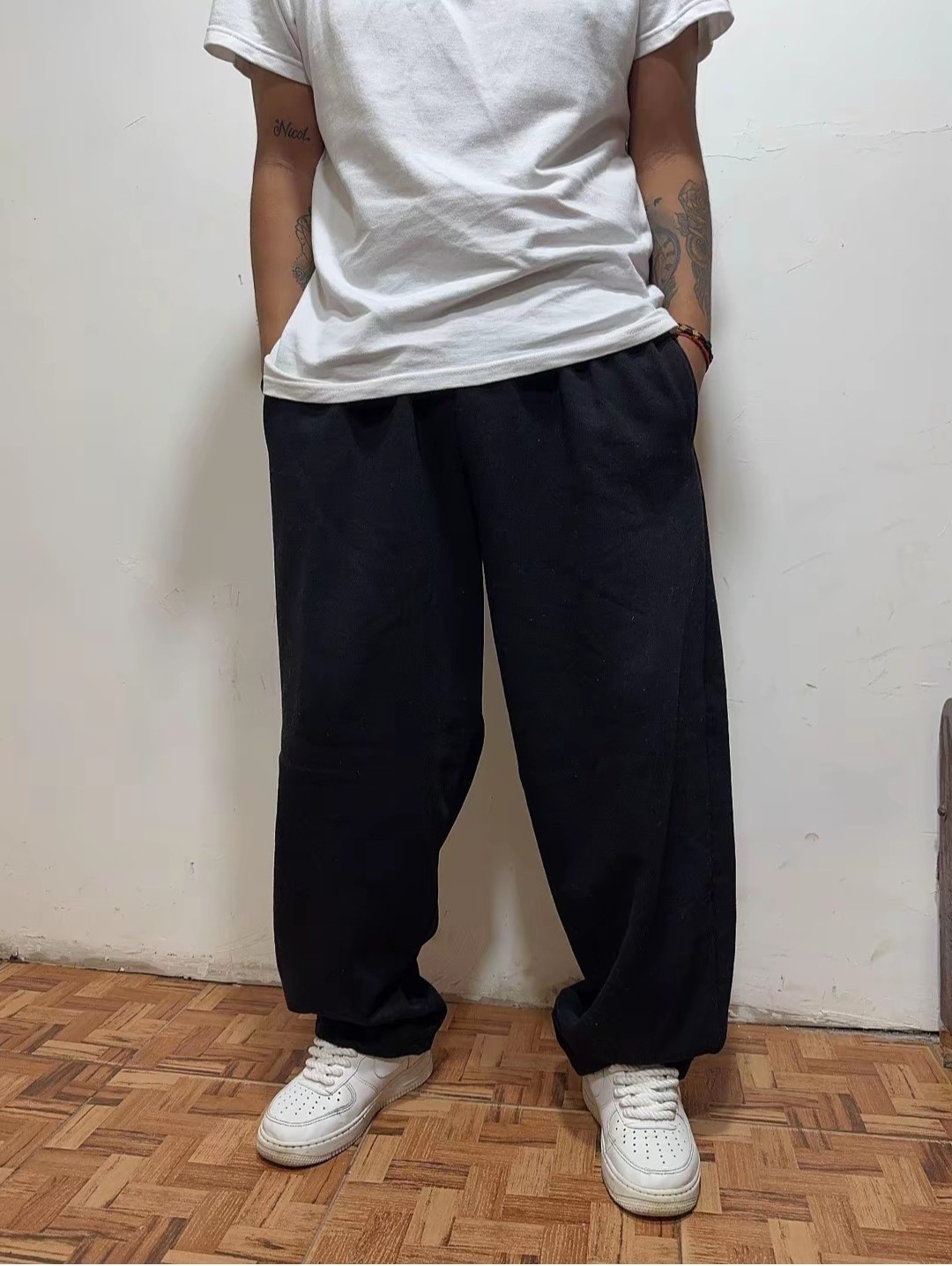 Baggy Doble Frisa Peinado Invisible Bolsillo Cierre - Imagen 4