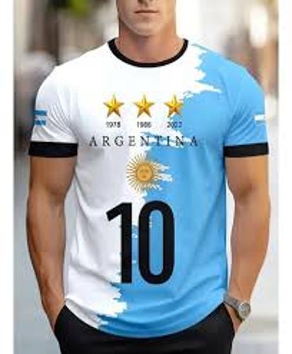 Camiseta Sublimada Unisex Talle del 1 al 5
