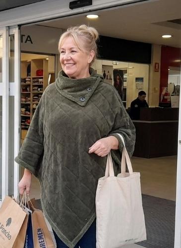 Poncho con Piel